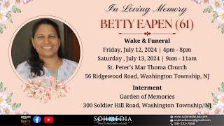 FUNERAL | BETTY EAPEN (61)