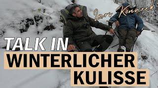 Talk in kuscheliger Winterkulisse - Gion Saluz & Lars Konarek #schweiz