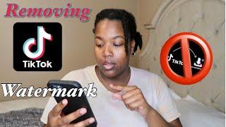 TUTORIAL : How To Remove TikTok Watermark| *EASY*| Zemiah G