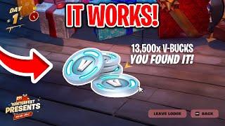 How to get Free VBUCKS in Fortnite Chapter 6... (Winterfest Secret V-Bucks Present)