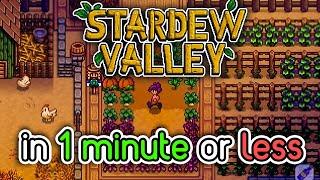 Stardew Valley in 1 minute or less #shorts