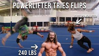 240 Lb Man Can Do Flips? Teaches Me How | Ft. Jujimufu and Tom Boyden