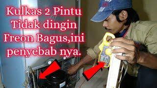 Kulkas 2 pintu tidak dingin karena filter mampet||Two-door fridge isn't cold