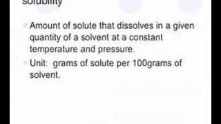 Chemistry by Mr. G: Solutions and Solubility