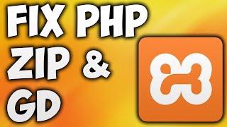 How to Install PHP GD & ZIP Extension in XAMPP - Fix PHP library GD & ZIP Not Installed or Enabled