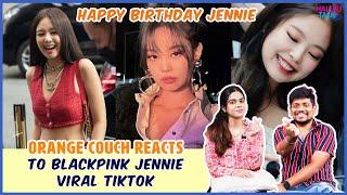 ORANGE COUCH REACTS TO BLACKPINK JENNIE VIRAL TIKTOKS  | Kim Jennie TikTok Edits | HallyuTalk