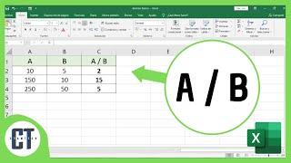 Como hacer una división en Excel (Excel Básico)