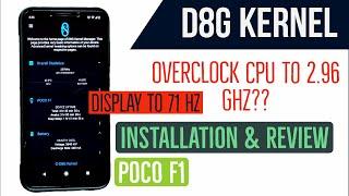 D8G Kernel 2.6 Installation & Pubg Review | Overclock GPU & Diplay to 71Hz | CPU to 2.96 Ghz??