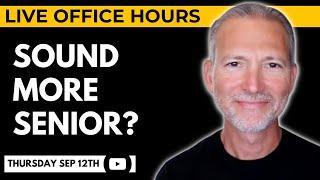 How to Sound More Senior in Your Resume and Interview  Live Office Hours with Andrew LaCivita