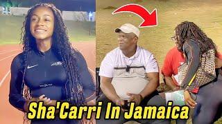 Wow! Sha'Carri Richardson Seen Meeting Up With Stephen Francis In Jamaica