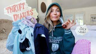 I thrifted EVERY week in July... here's the evidence: thrift with me + haul