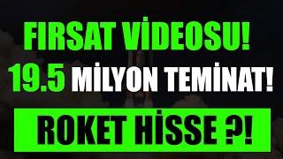 FIRSAT VİDEOSU! 19.5 MİLYON TEMİNATLA TAVAN ROKETLEDİ! TREND NEREYE KADAR SÜRECEK! BIST100 ANALİZİ!