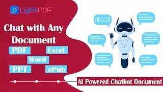 Unbelievable AI-powered Chatbot: The Document Revolution of 2023! LightPdf