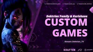  ПРИЗОВЫЕ КАСТОМКИ ОТ KARISHAAA & DEKTRIAN FAMILY & LILU  СТРИМ ПУБГ МОБАЙЛ 