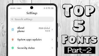 Redmi Note 9 Pro - Top 5 Font, Best Stylish and Clean Font @Technical Saifie