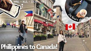 PH to CANADA!  | days in mnl, long flight & layovers, first few days in CA, old montreal