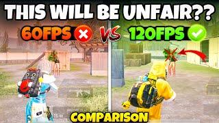 END OF LOW END DEVICE PLAYERS??60fps VS 120fps COMPARISON IN NEW BGMI 3.2 UPDATE.