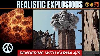 Realistic Explosions - 04 - Rendering Explosions | Houdini FX Workshop |