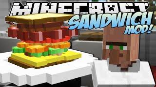 Minecraft | SANDWICH MOD! (The Tallest Sandwich in the World!) | Mod Showcase