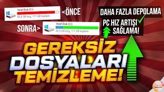 +100 GB BOŞ ALAN KAZANMA! (Windows Gereksiz Dosyaları Temizleme)