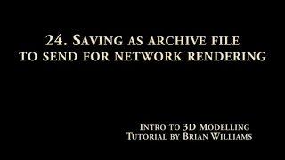 24   Saving 3DS MAX Archive file