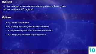 AWS Interview Q&A - Determine appropriate data security controls   Implementing data backups and
