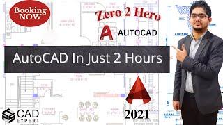 AutoCAD 2021 Tutorial for Beginners | Learn AutoCAD 2021 in just 90min.