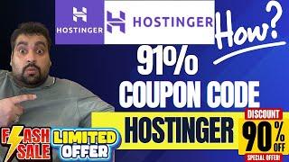 Hostinger Coupon Code 2024 - 91% Discount Revealed! 