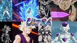 ALL ULTRA INK BRUSH ANIMATIONS References | Dragon Ball Legends