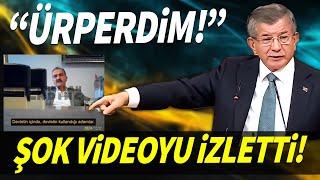 Ahmet Davutoğlu kürsüden şok videoyu izletti! "Ürperdim bunu izlerken!"