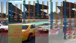 Project CARS 3_FX8300@4.2 / X3470@3.8 / Xeon2620v3 / Xeon1620@4.3 / Xeon 2689 / Xeon2696v2 +RTX2060s