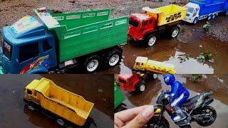 MISI PENYELAMATAN TRUK DAM,MOTO CROSS,SAPI,SPIDERMAN BERSAMA EXCAVATOR