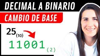 Pasar de DECIMAL a BINARIO ️ Convertir a Binario