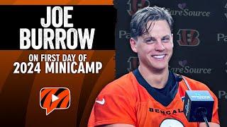 Joe Burrow on Bengals Minicamp, Recovery From Wrist Surgery, Ja'Marr Chase and More