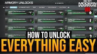 COD MW3: How To Unlock EVERYTHING FAST & EASY - ARMORY GLITCH - Weapons, Perks, Equipment & More