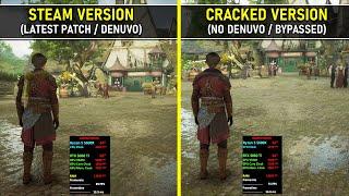 Hogwarts Legacy | Steam Version vs Cracked Version | Denuvo vs No Denuvo Performance Comparison