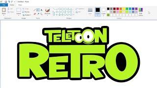 How to draw the Teletoon Retro logo using MS Paint | How to draw on your computer