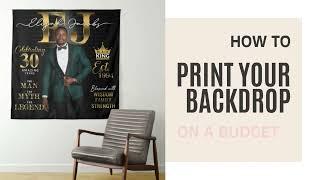 PhotoDigiStudio Tutorial - How to print your backdrop with Zazzle