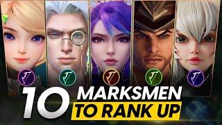 TOP 10 LATE GAME MARKSMEN TO SOLO RANK UP TO GLORY