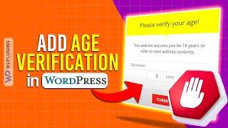 How to Add Age Verification in WordPress