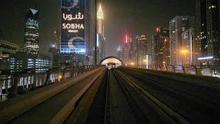 Dubai UAE "tram +metro ride": Knowledge Village to Dubai Airport T3 via DMCC MS (01.27.'24: 4K-UHD)