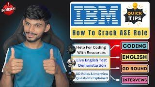 Crack Your IBM Associate System Engineer Role | Coding Tips, Live English Test & Interview Guide