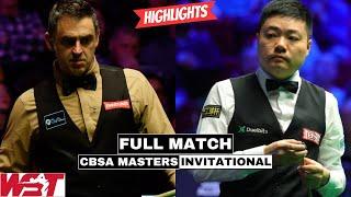 Ronnie O'Sullivan vs Ding Junhui Full Match Highlights - 2024 CBSA Snooker Masters Invitational