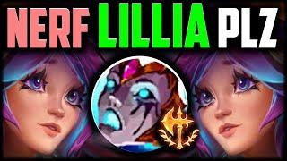 LILLIA IS LEGIT TOO STRONG (90% WR BUILD) - How to Play Lillia Jungle & Carry Low Elo S14