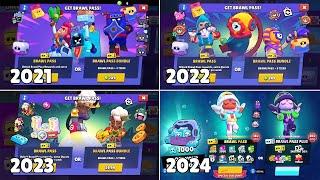 BRAWL PASS UNLOCK SCREEN EVOLUTION | Season 1 to 29