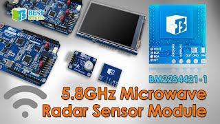 [Sensor Modules] 5.8GHz Microwave Radar Sensor Module BM22S4421-1 #Radar #bmduino #modules