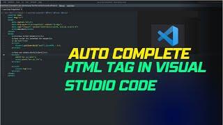 #How to add auto complete html tag in visual studio code -2024 || Autocomplete for "HTML"  &  "JS"
