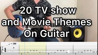 20 TV Series and Movie Themes Played On Guitar + Tabs