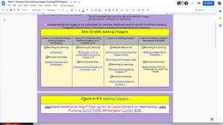 Adding Integers Welcome Video