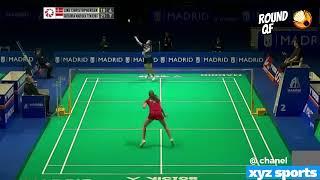 Gregoria Mariska Tunjung vs Line Christophersen Badminton Spain Masters 2023 | Quarter Final